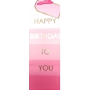 GIFT BAG,Happy Birthday Pink (Bottle)
